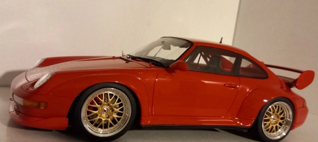1/18 Porsche 911 (993) 3.8 RSR Guards Red 1996 GT Spirit, Enlèvement ou Envoi, Neuf, Voiture, Autres marques
