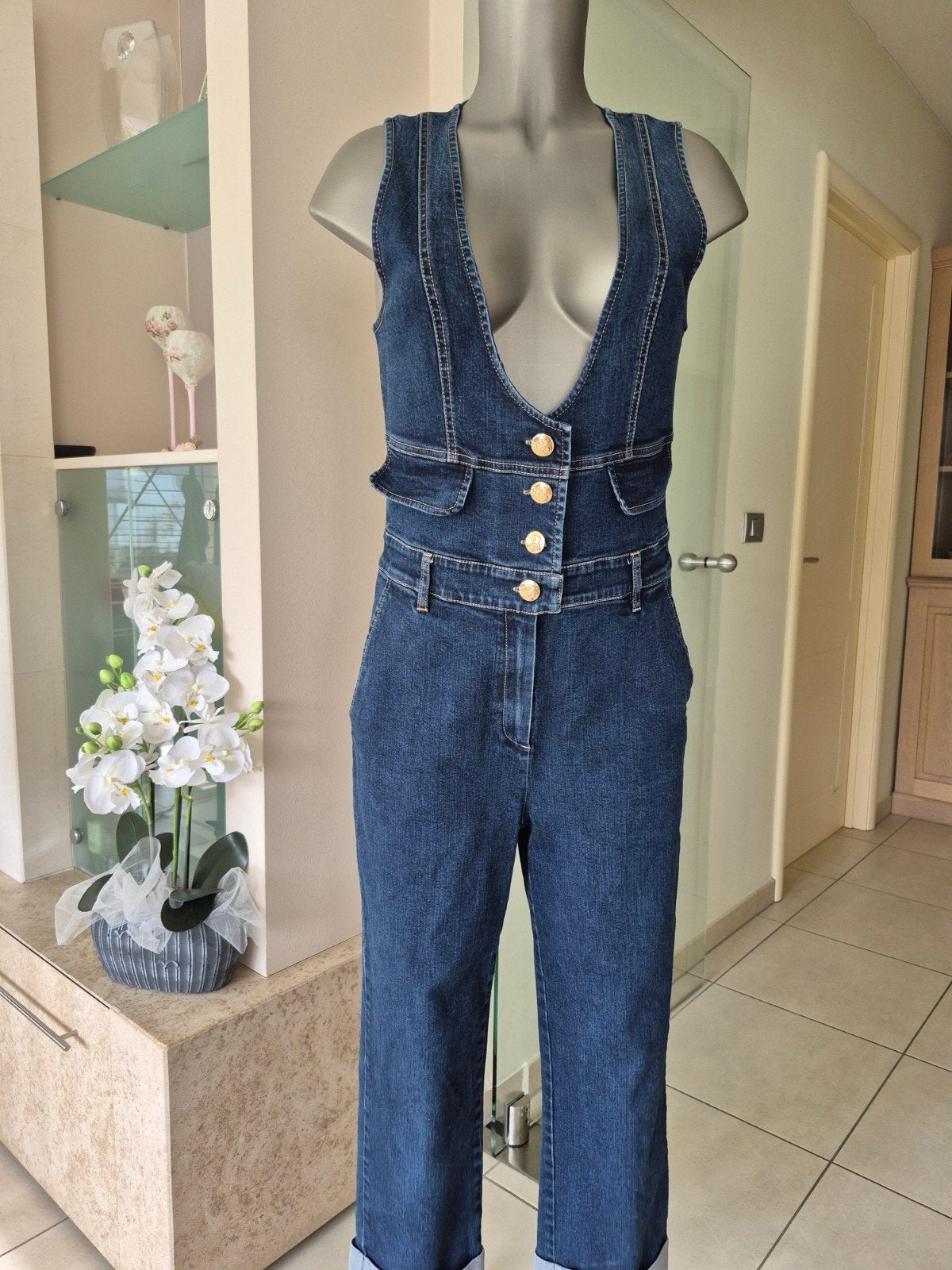 CAROLINE BISS  jeans jumpsuit, Kleding | Dames, Jumpsuits, Ophalen of Verzenden, Maat 36 (S)