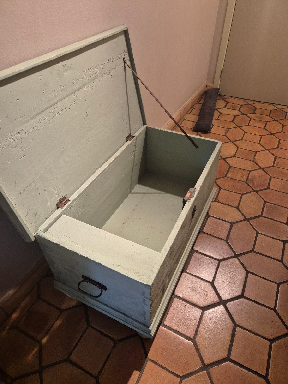houten opbergkoffer, Huis en Inrichting, Woonaccessoires | Kisten, Ophalen, Gebruikt, 50 tot 100 cm, 5 – 50