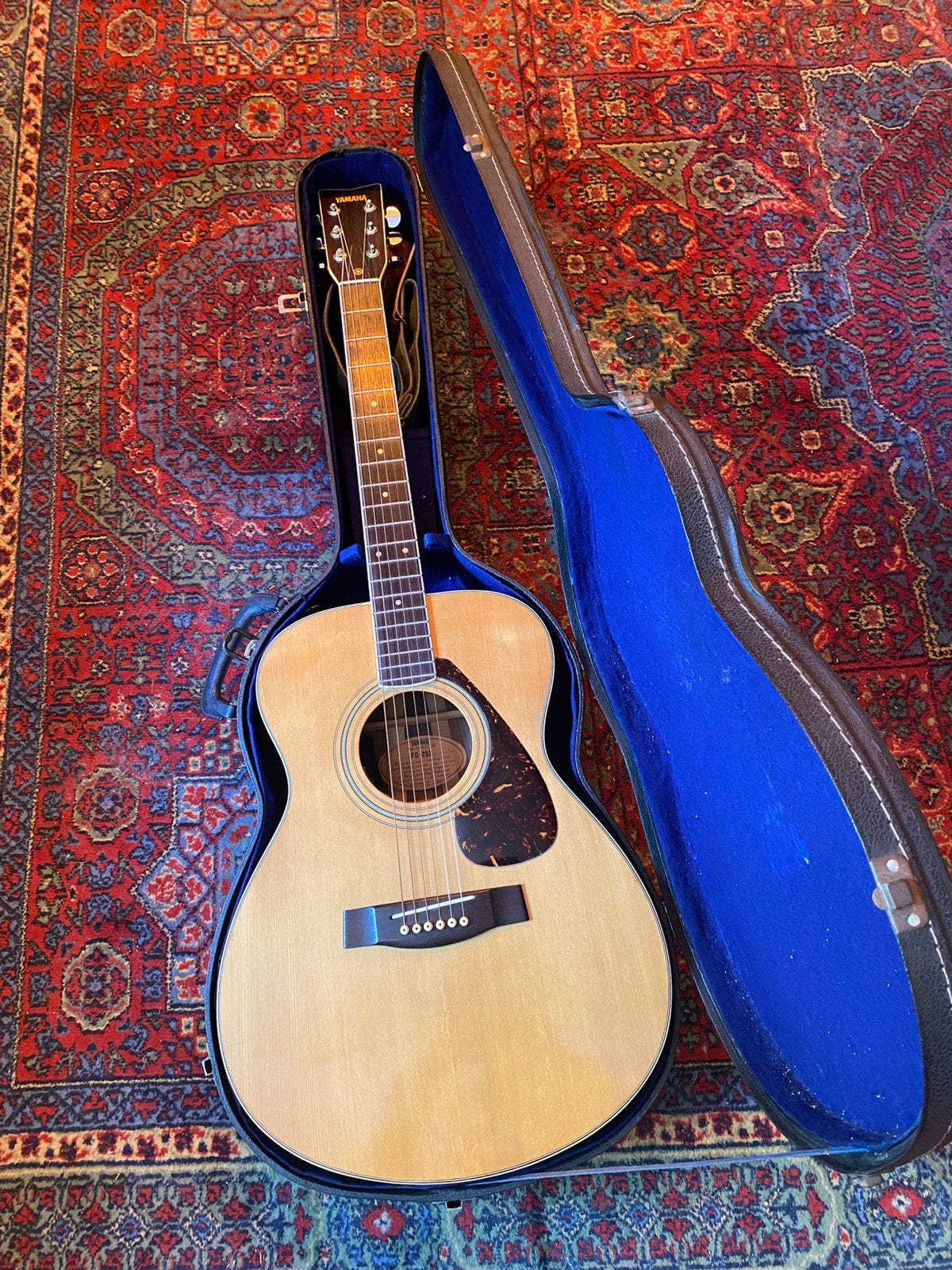 Vintage Yamaha fg252 met Fishman (1980’s Japan Nippon Gakki), Ophalen of Verzenden, Gebruikt, Western- of Steelstringgitaar, Met koffer