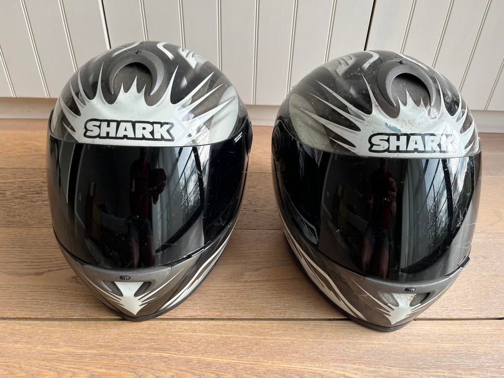 Casques de moto de course 2 x XS et M, Motos, Enlèvement, XS, Shark