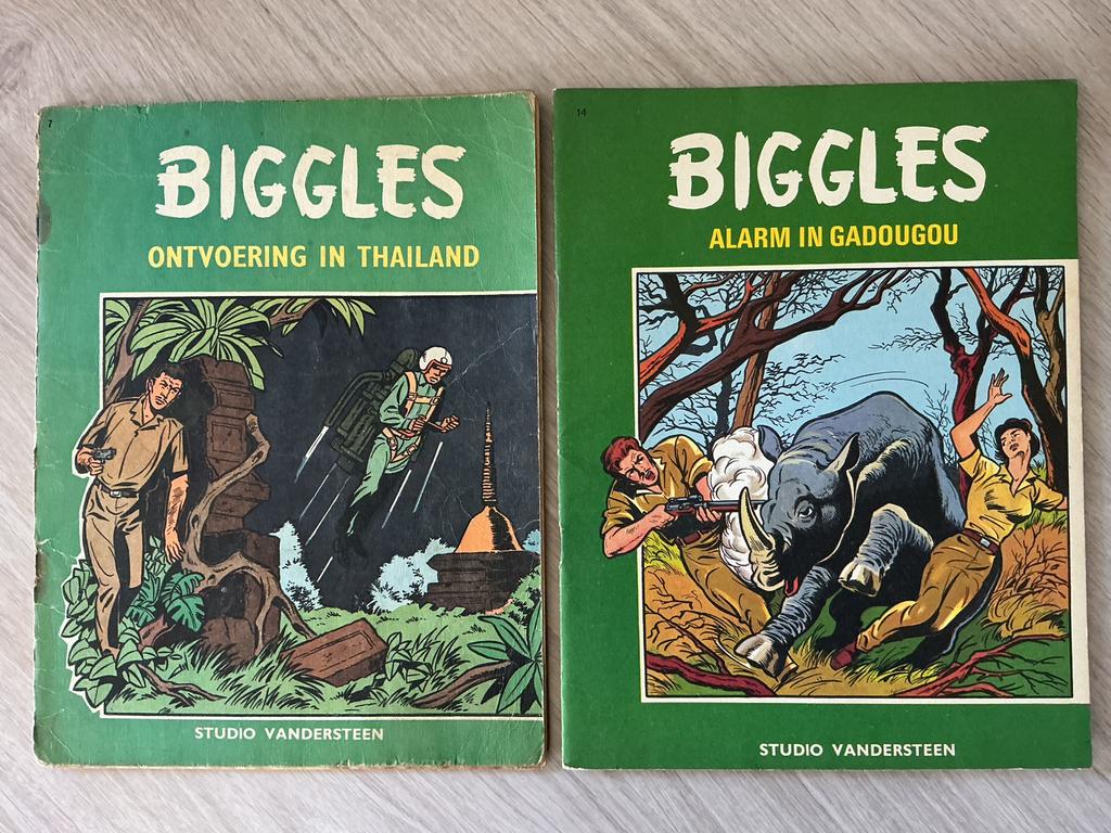 Strips Biggles Eerste druk, Ophalen, Gelezen