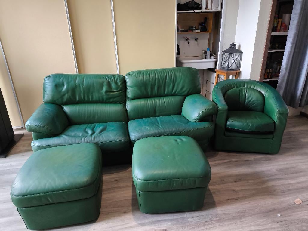 Salon, Enlèvement, Utilisé, Quatre personnes ou plus, Cuir