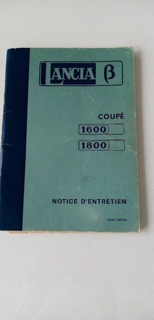 Lancia Beta coupe 1600-1800, onderhoudshandleiding 2 druk ZG, Ophalen, Zo goed als nieuw