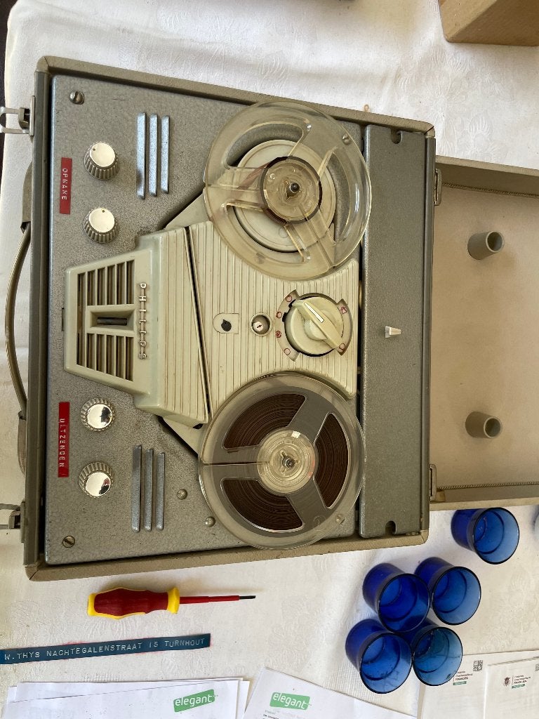 vintage bandopnemer, Audio, Tv en Foto, Bandrecorder, Ophalen of Verzenden, Bandrecorder, Met banden