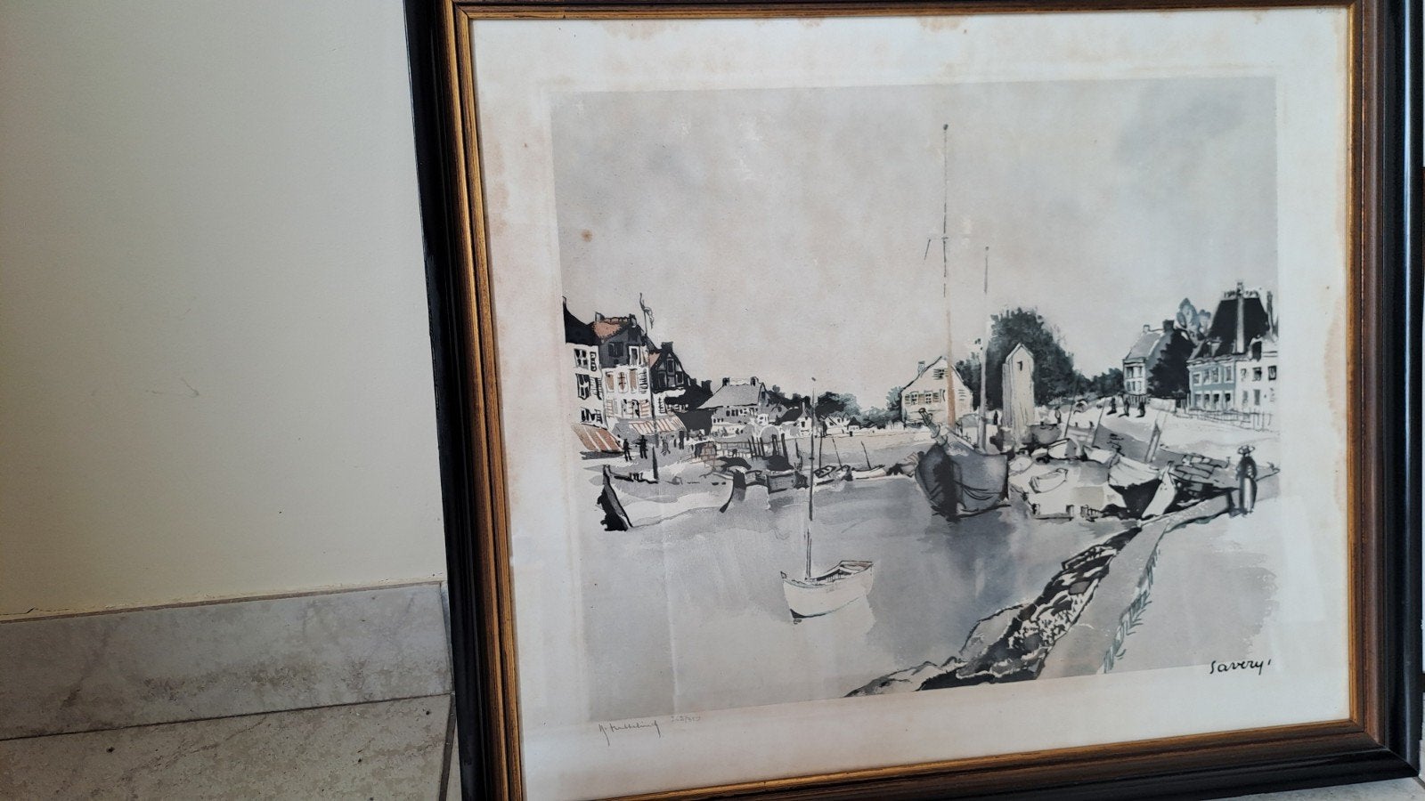 Mooie grote kleurets Roger Hebbelinck naar Albert Saverys –, Enlèvement