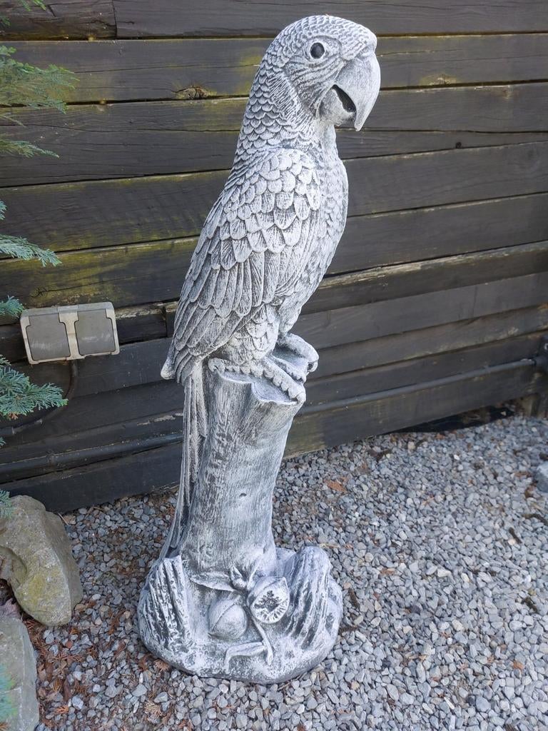 Papegaai 90cm hoog, Jardin & Terrasse, Statues de jardin, Enlèvement, Neuf, Béton, Animal