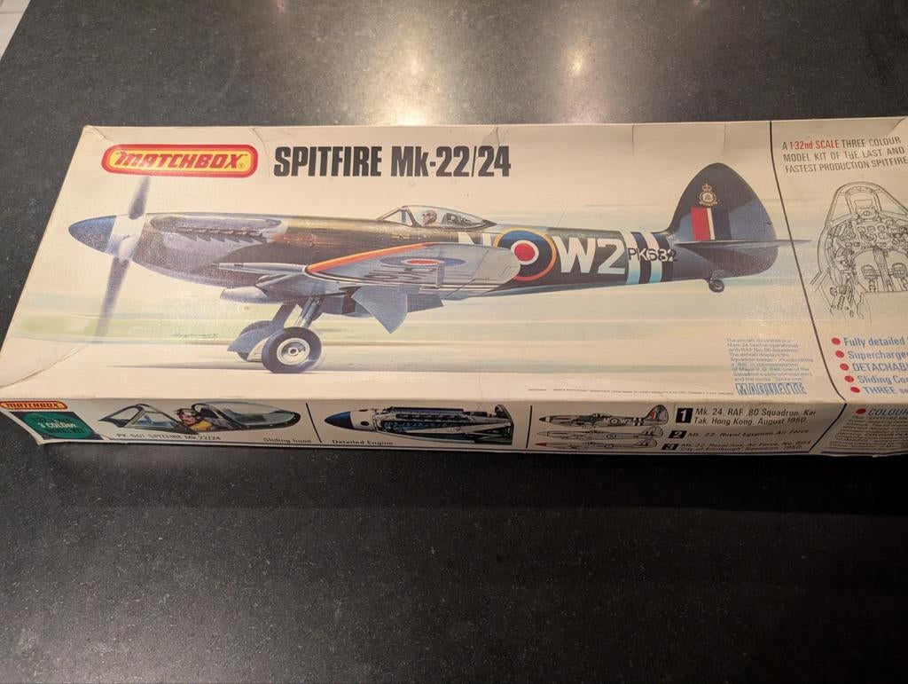 Maquette spitfire Mk 22/24, Enlèvement
