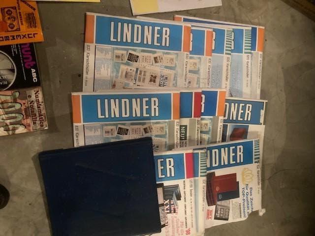 postzegels afgest+catalogen+filatelie-materiaal o.a. LINDNER, Ophalen, Gestempeld