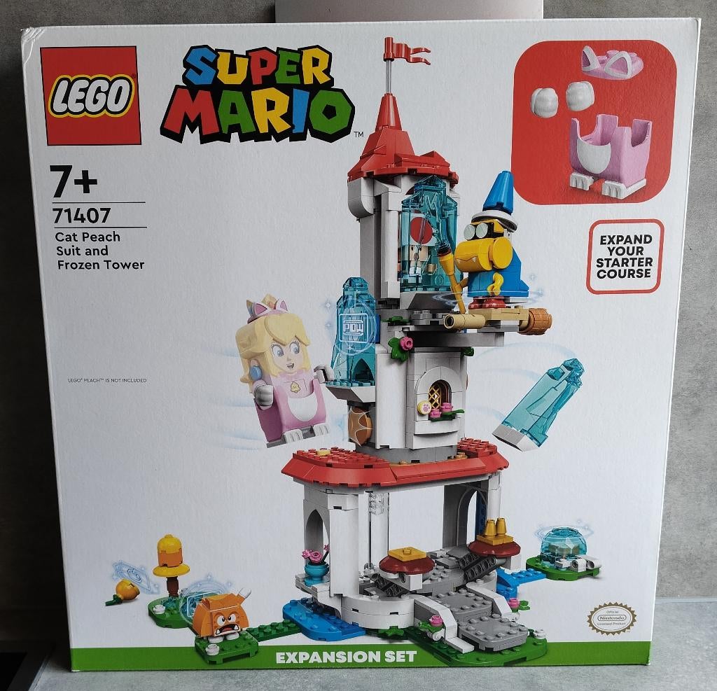 lego super mario 71407 Kat-Peach-uitrusting en IJstoren, Ophalen of Verzenden, Nieuw, Complete set, Lego