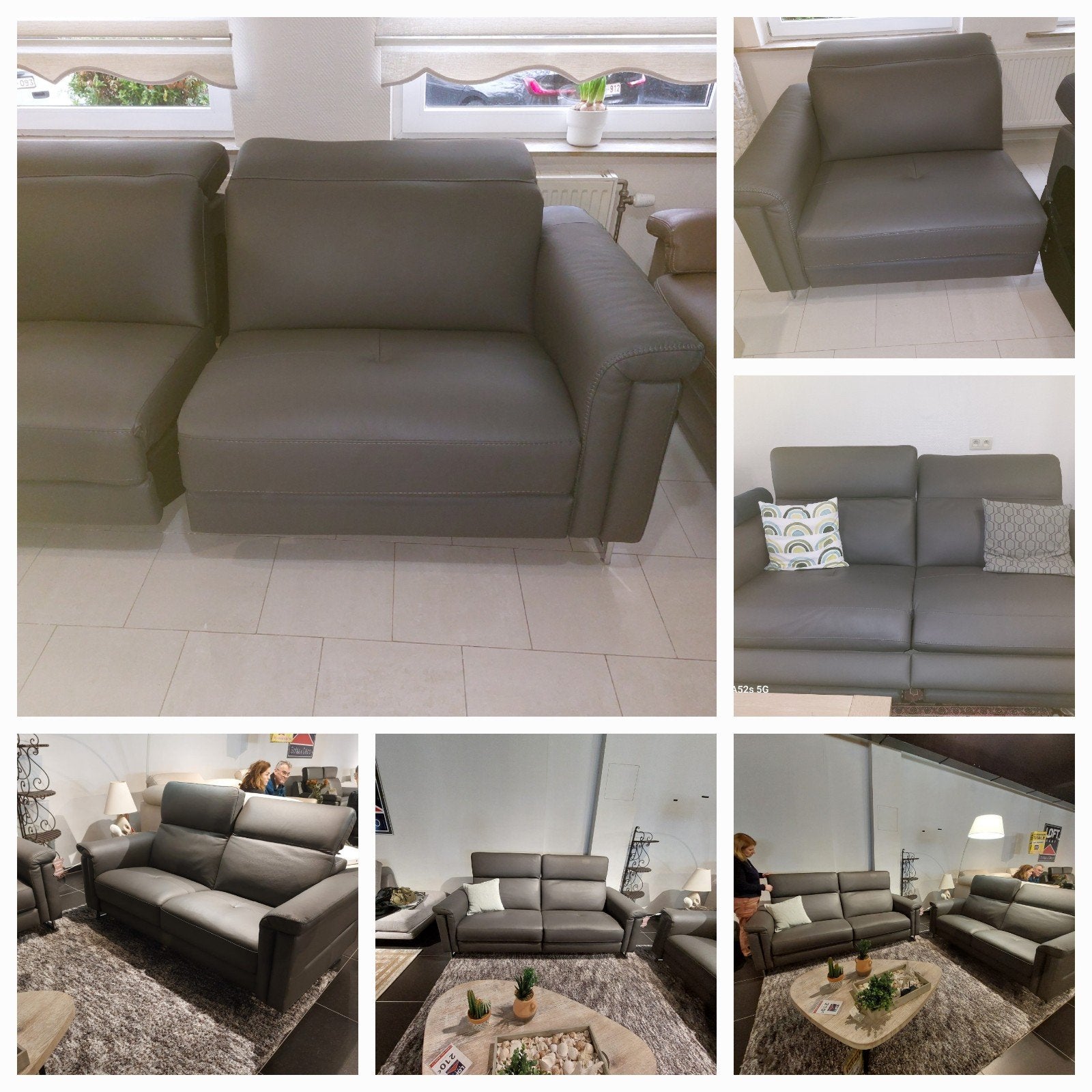 Canapé relax 2 places  + têtières cuir neuf pour 900 €, Enlèvement, Cuir