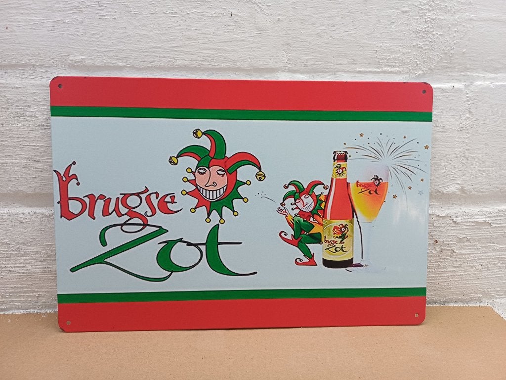 Reclamebord Brugse Zot, Verzenden, Reclamebord
