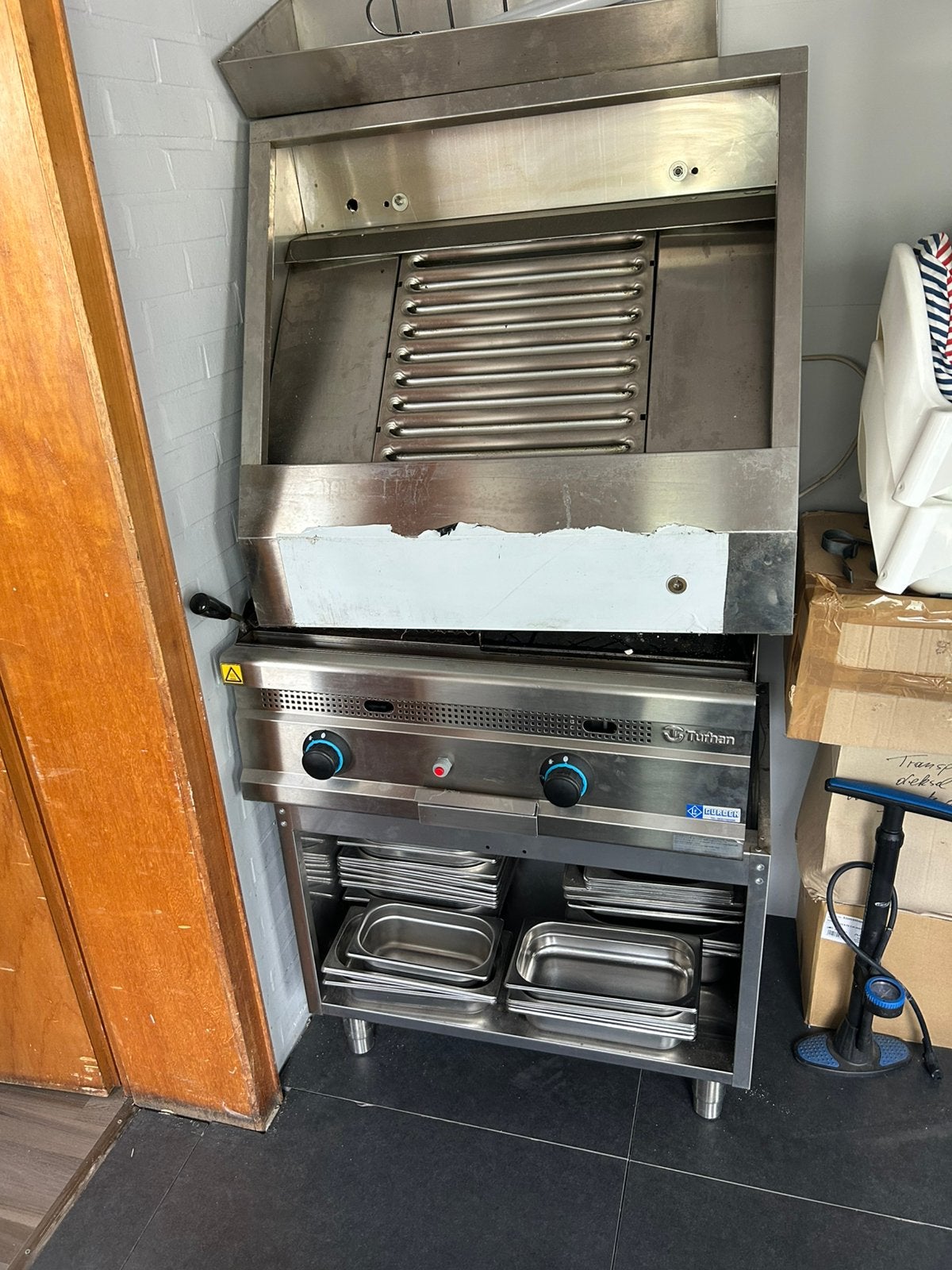 Industriele keuken, Ophalen, Gebruikt