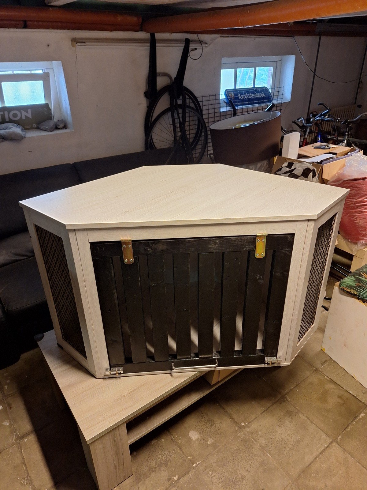 honden kooi / tv kast, Dieren en Toebehoren, Honden-accessoires, Ophalen, Gebruikt