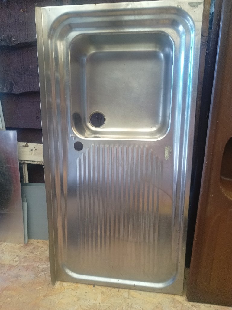 Evier inox, Maison & Meubles, 25 à 50 cm, Moins de 100 cm, Enlèvement, Utilisé