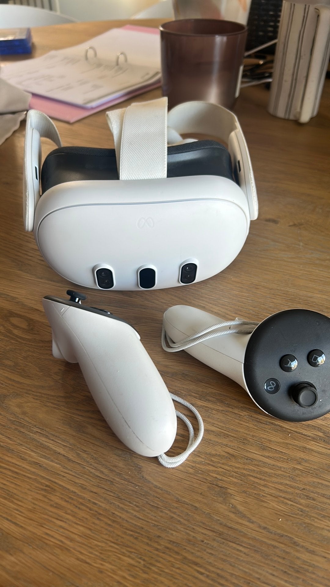 Meta Quest 3 – VR-bril met 2 controllers, Consoles de jeu & Jeux vidéo, Enlèvement ou Envoi, Comme neuf, Lunettes VR