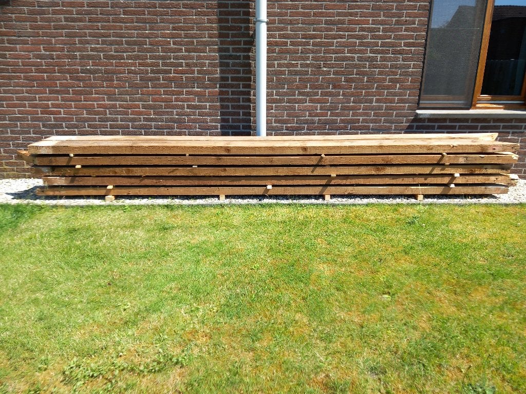 hout, Doe-het-zelf en Bouw, Zo goed als nieuw, Balk, Vuren, Ophalen