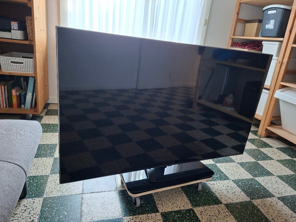 Qned lg tv 55 inch te koop, QLED, 120 Hz, Enlèvement, Utilisé