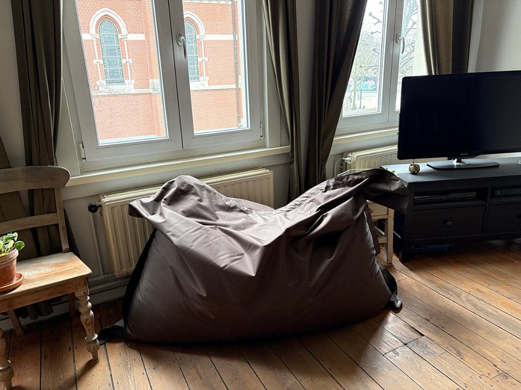 Grote zitzak - Sit On It - 175x148 cm - Chocolate brown, Huis en Inrichting, Ophalen, Zo goed als nieuw, Bruin, Zitzak