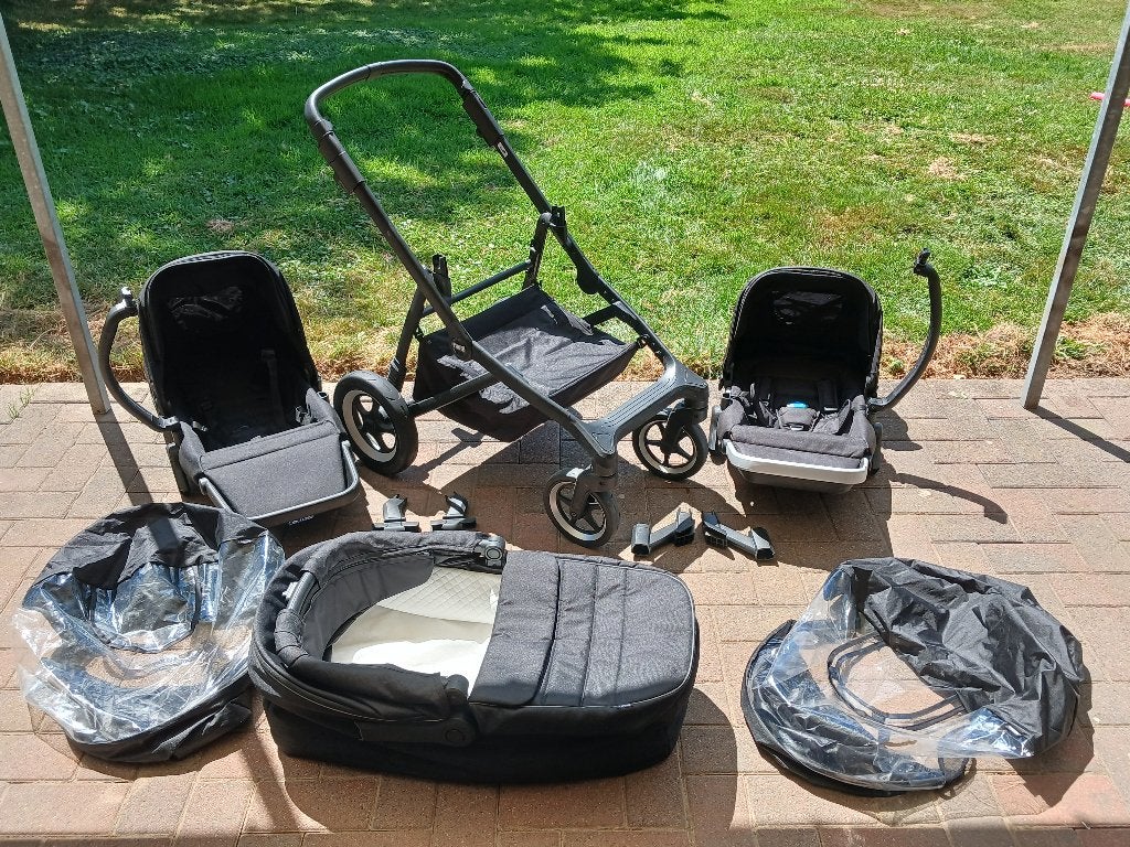 Poussette double Thule Sleek Black, Autres marques, Voiture duo, Comme neuf, Enlèvement