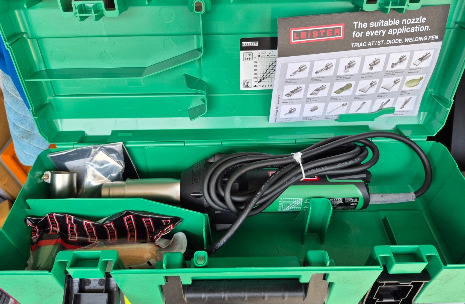 Leister triac st Nieuw!!!350€ vaste prijs....., Doe-het-zelf en Bouw, Gereedschap | Boormachines, Ophalen of Verzenden