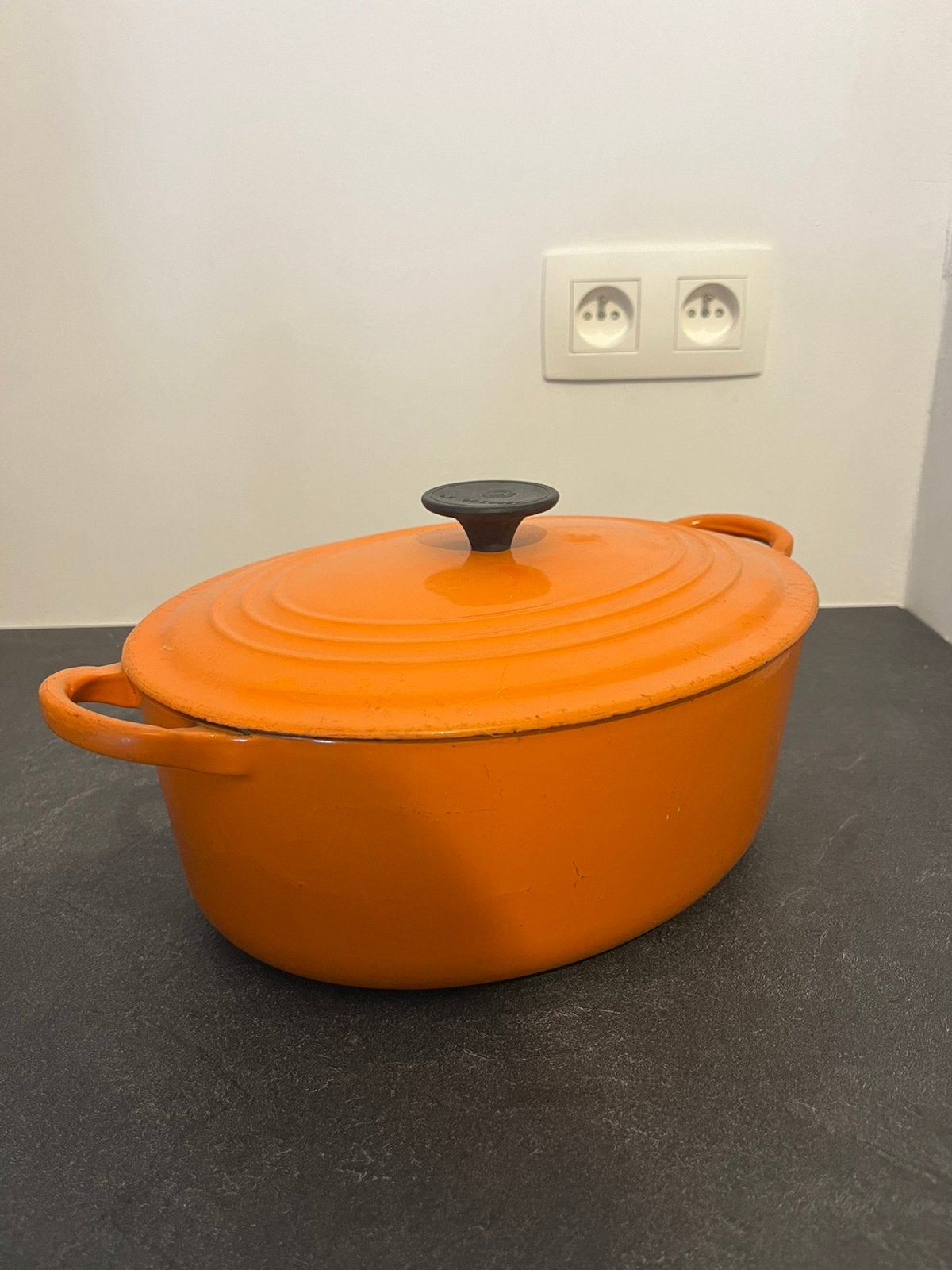 Le creuset grote stoofpan ovaal, Compatible lave-vaisselle, Le Creuset, Enlèvement, Utilisé