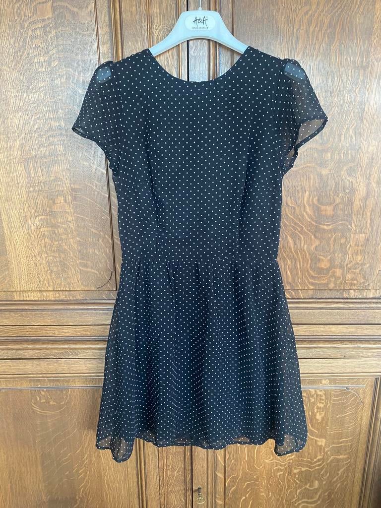 Robe pois Pimkie, Kleding | Dames, Jurken, Zwart, Ophalen of Verzenden, Zo goed als nieuw, Maat 36 (S)