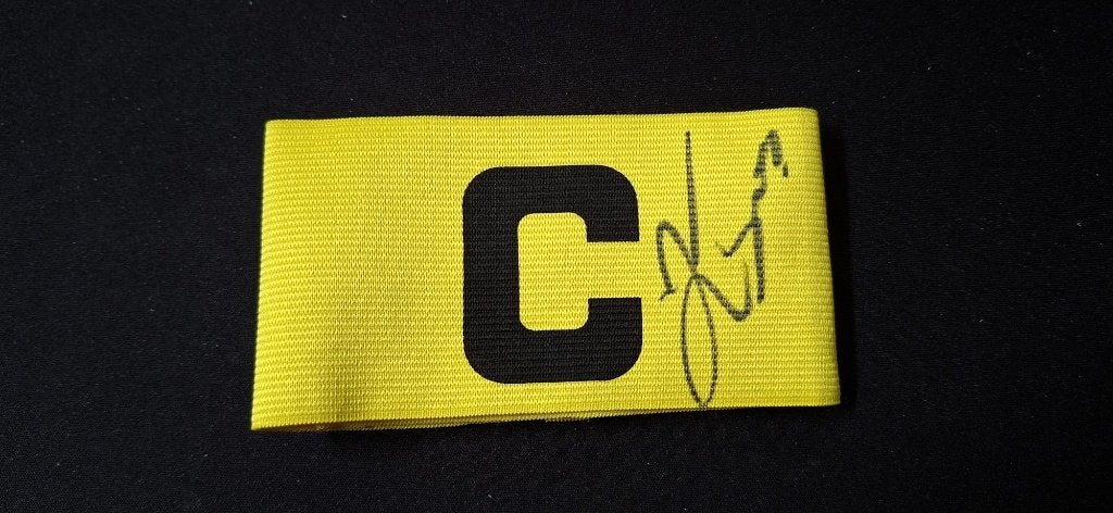 Aanvoerdersband met handtekening Kasper Dolberg # Anderlecht, Envoi, Neuf, Maillot