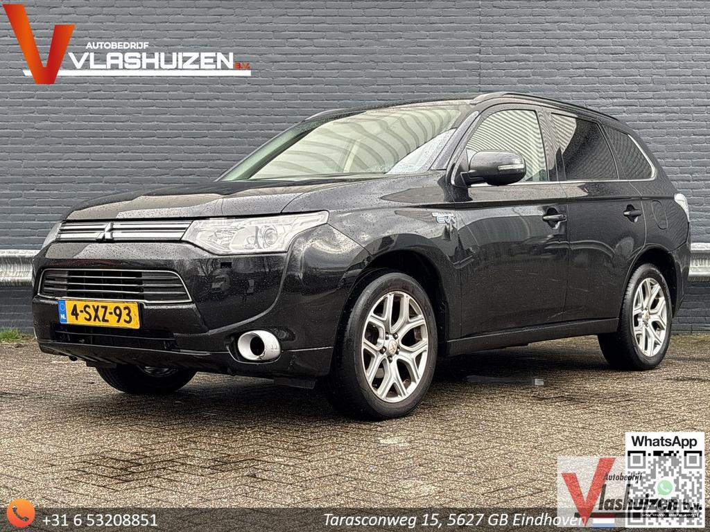 Mitsubishi Outlander 2.0 PHEV instyle | Leder | Pano | Clima, Auto's, Mitsubishi, Outlander, Zwart, Navigatiesysteem, Zwart
