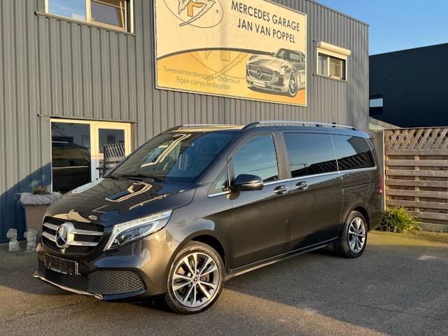 Mercedes V 250d 4 Matic Dubbel cabine 5 zitplaatsen, Autos, Cuir, Argent ou Gris, Achat, 143 kW