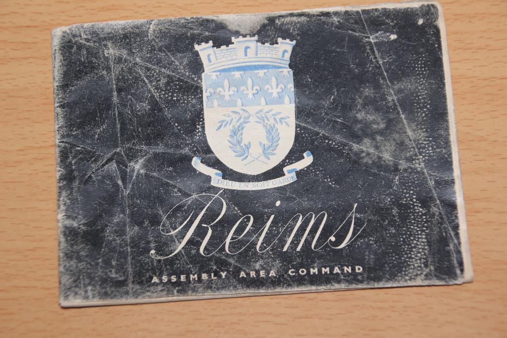 US WW2 "Guide to Reims", Envoi, Armée de terre, Livre ou Revue