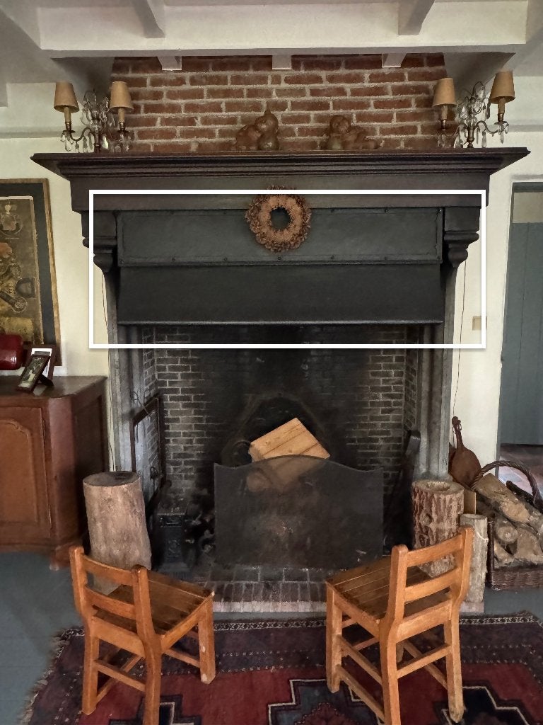 AUTHENTIEKE STALEN HAARDKAPPEN, Maison & Meubles, Cheminées, Enlèvement, Utilisé, Cheminée au bois