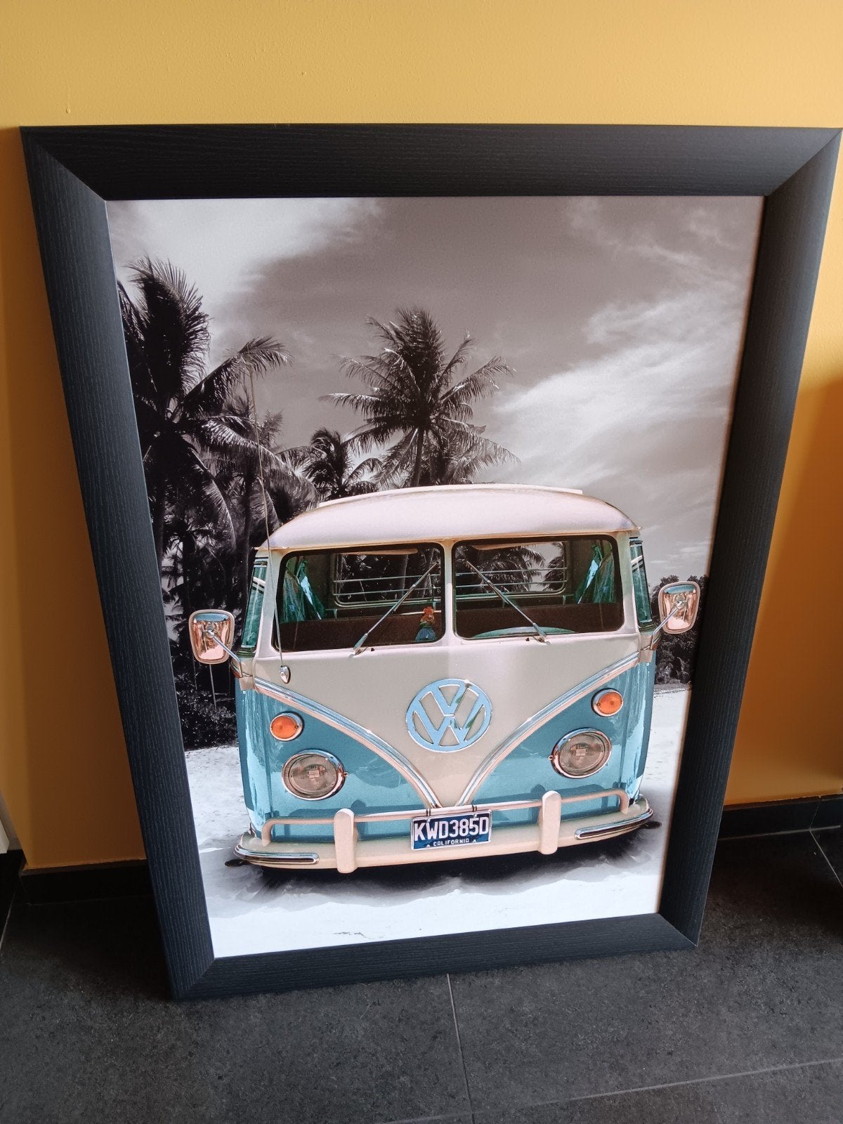 foto met kader volkswagen bus T1, Ophalen