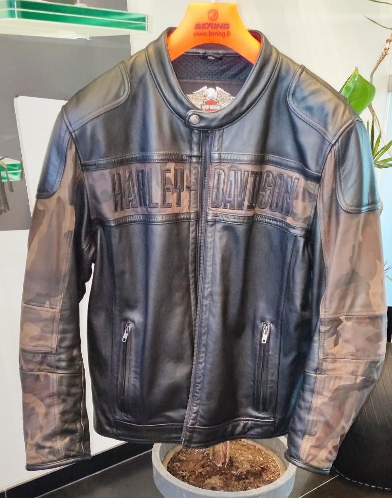 Veste Cuir Harley Davidson, Motoren, Kleding | Motorkleding, Ophalen
