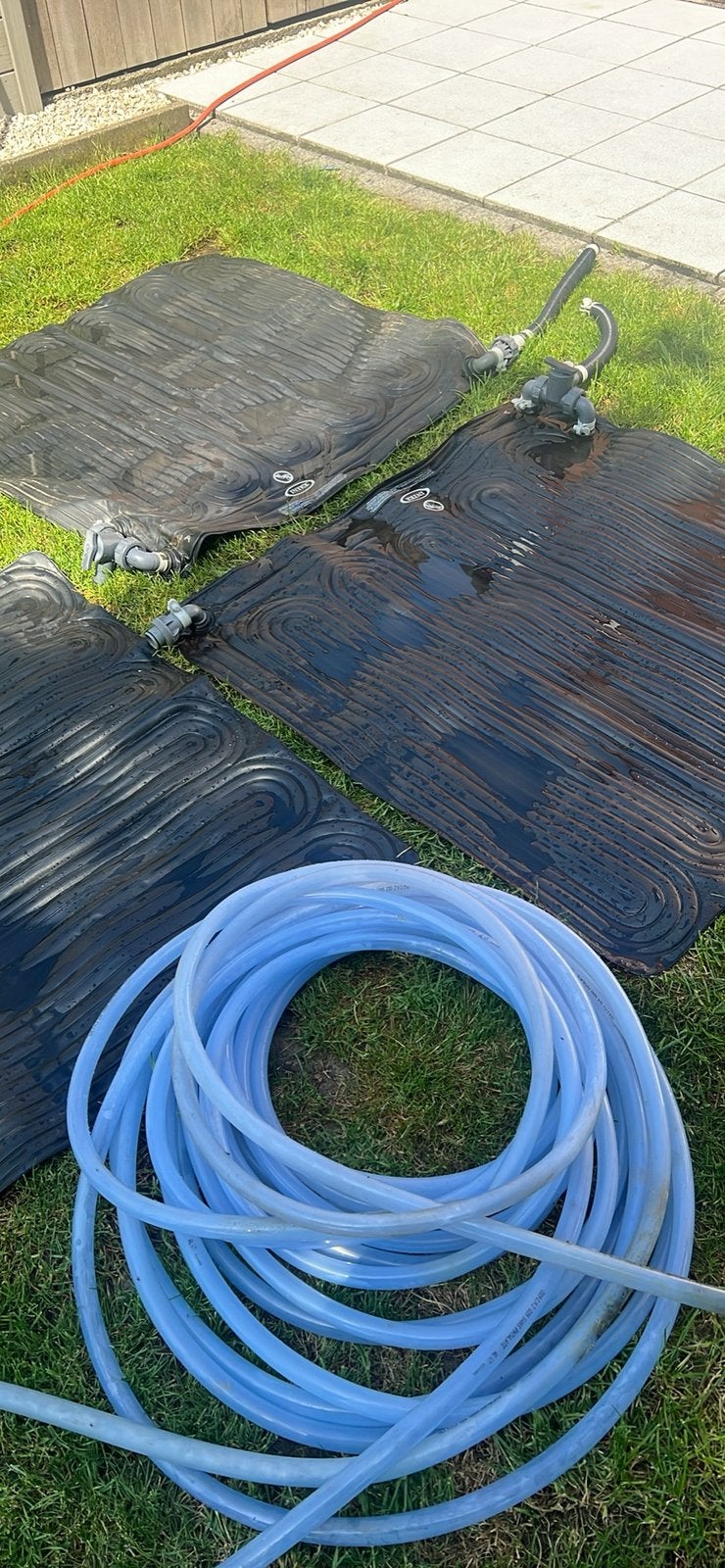 zwembadverwarming 3 x solarmat incl slang, Tuin en Terras, Zwembad-toebehoren, Ophalen, Zo goed als nieuw