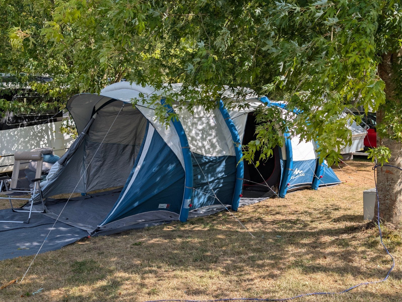 Decathlon 6.3XL Air, fresh and black tent, Caravans en Kamperen, Ophalen