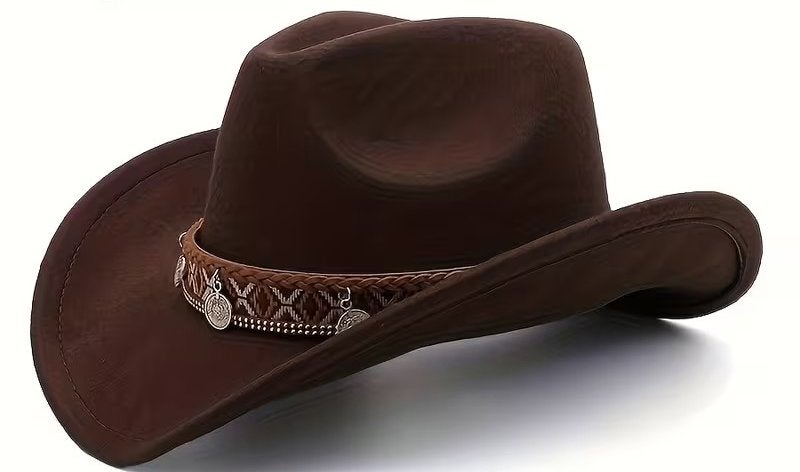Cowboyhoed Voor Mannen en Vrouwen met Ronde Gespen (Nieuw), Vêtements | Hommes, Chapeaux & Casquettes, Enlèvement ou Envoi, Neuf