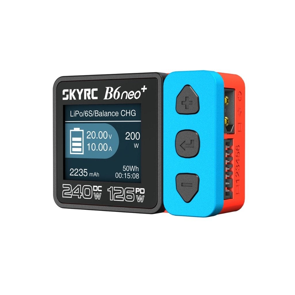 SkyRC B6neo+ Smart Charger blue/red LiPo 1-6s 10A 200w, Ophalen of Verzenden, Nieuw, Onderdeel