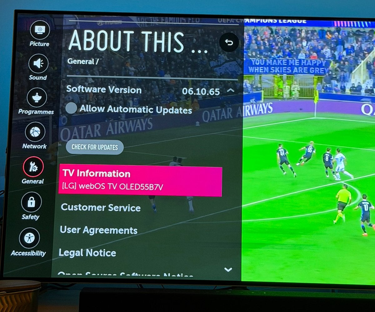 LG OLED 55B7V, TV, Hi-fi & Vidéo, Télévisions, 40 à 60 cm, OLED, Enlèvement, Utilisé