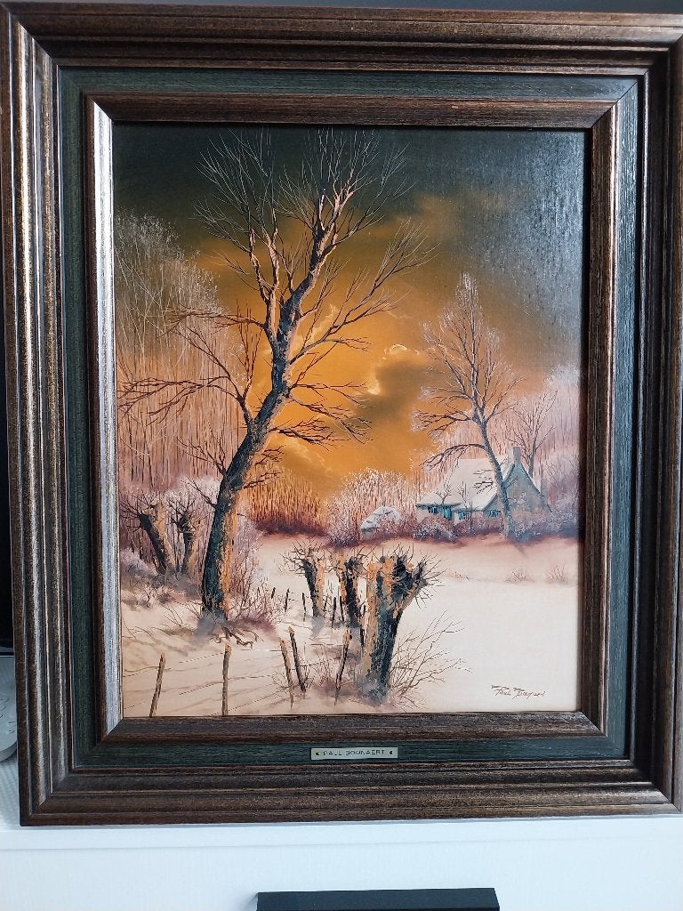 schilderij van Paul Boonaert, Antiek en Kunst, Ophalen, Doek, Gesigneerd, Landschap