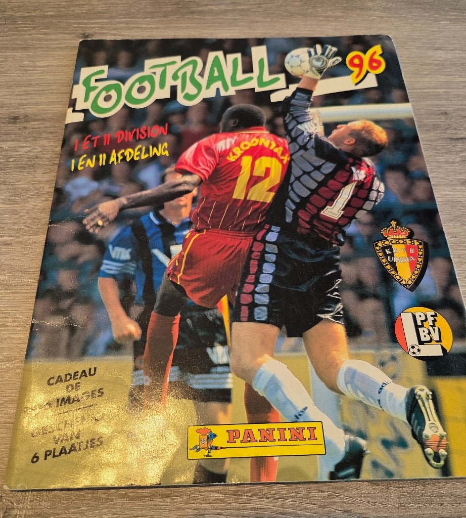 Nette Panini Football 96- Compétition belge (rempli à 20 %), Collections, Enlèvement ou Envoi, Comme neuf, Sport