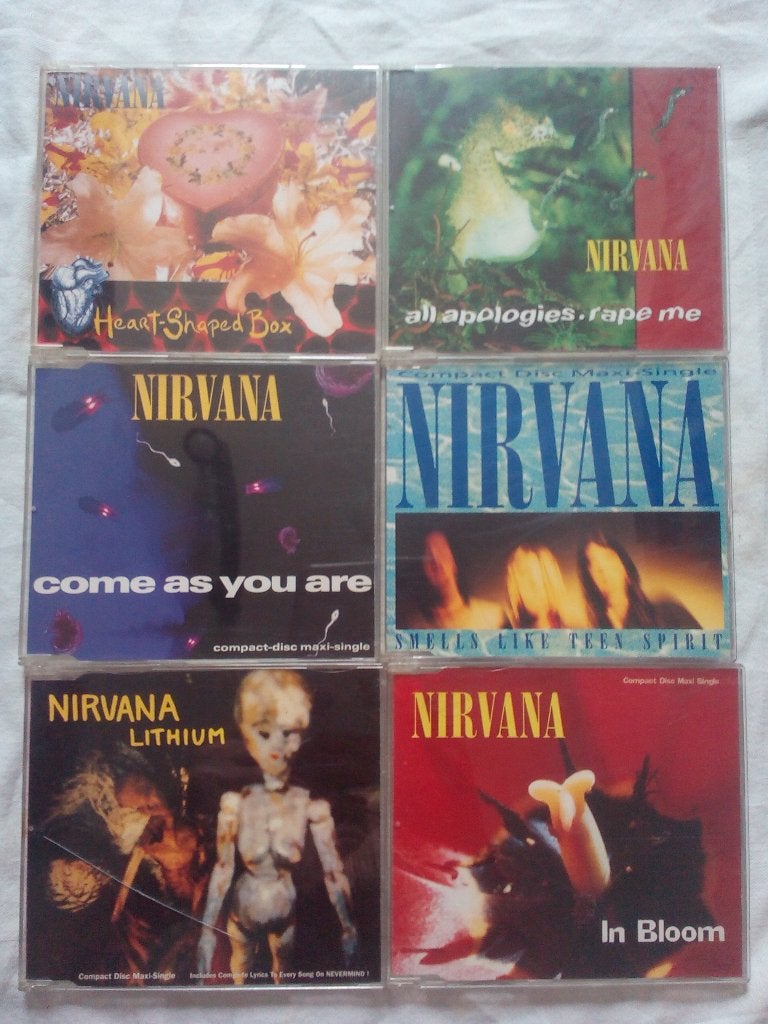 Nirvana - 6 CD singles, Enlèvement ou Envoi, Utilisé, Alternatif