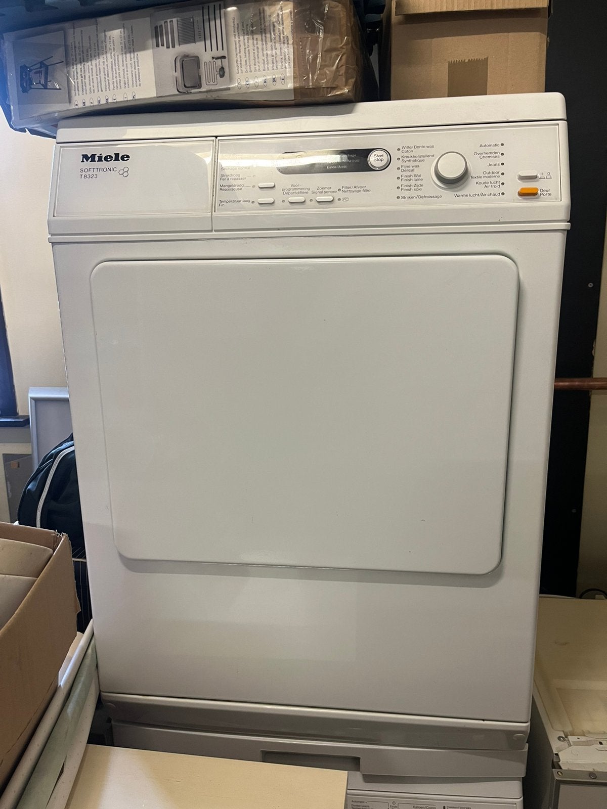 Miele droogkast T8323, Electroménager, Enlèvement, Utilisé, Chargeur frontal, Évacuation d'air