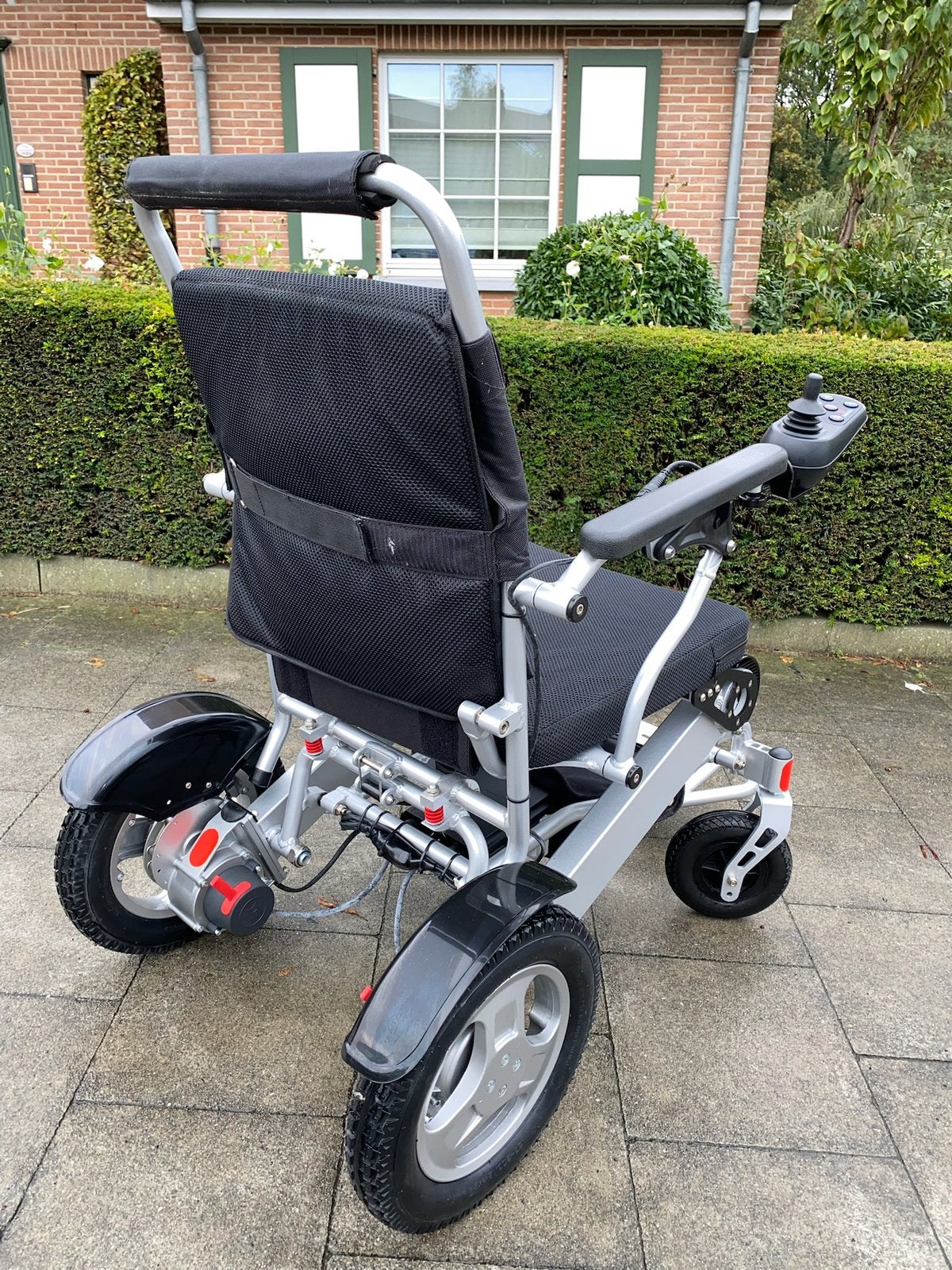 Fauteuil électrique chaise roulant pliable en excellent état, Divers, Enlèvement ou Envoi, Pliant, Comme neuf, Fauteuil roulant électrique
