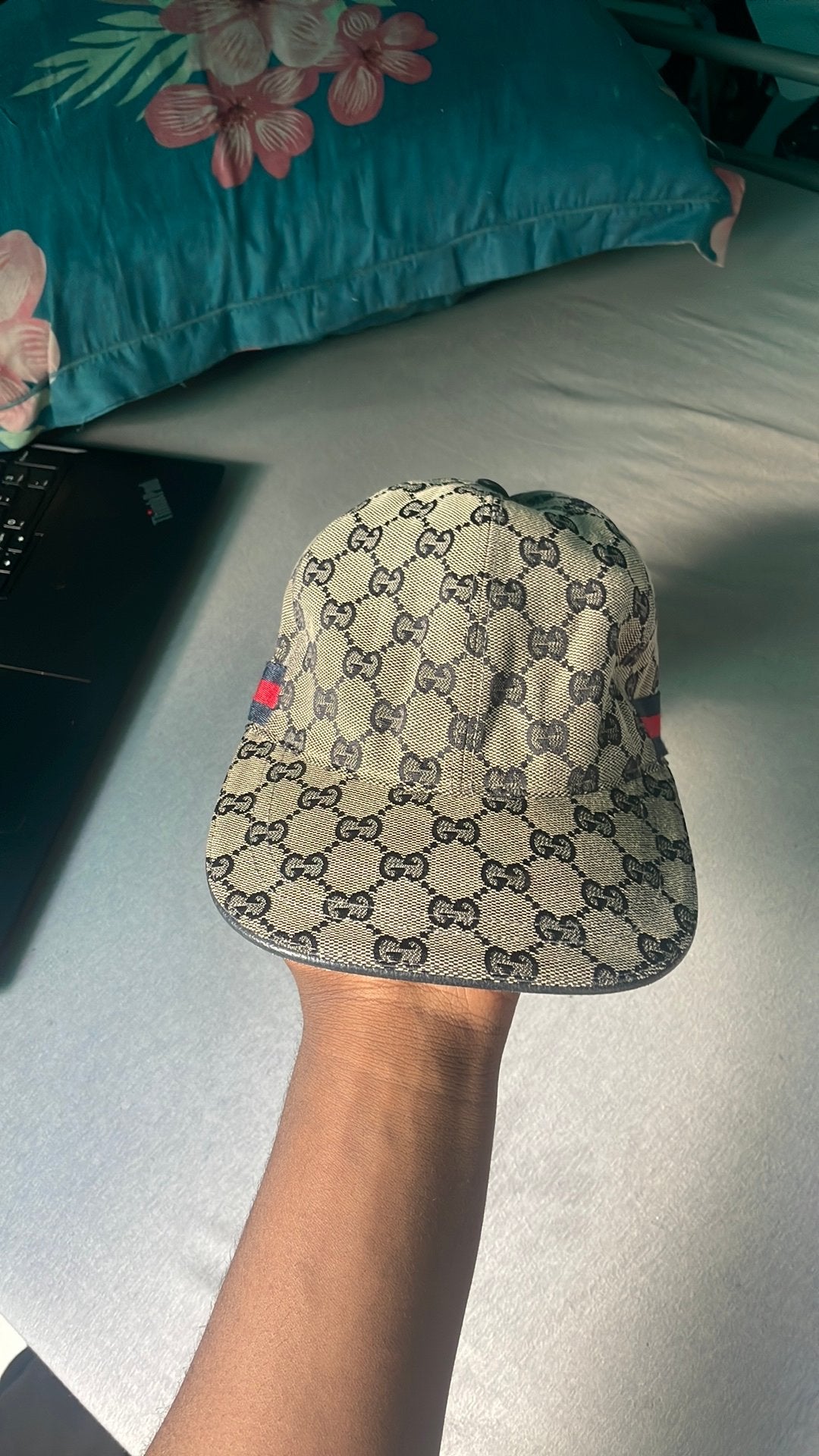 Casquette gucci grise, Kleding | Heren, Ophalen of Verzenden, Gedragen, 58 of 59 cm (L, 7¼ of ⅜ inch), Pet