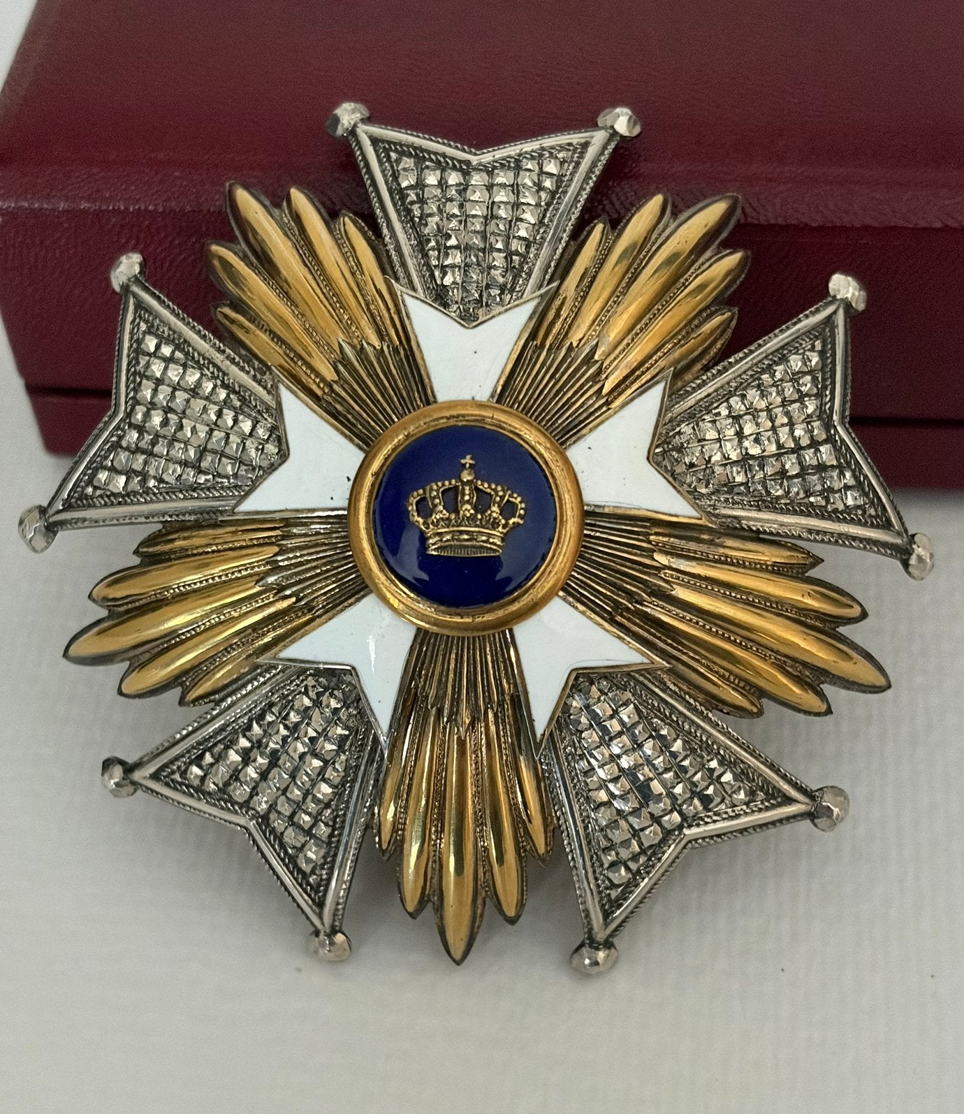 Borstplak Kroonordr Grootofficier, Ophalen of Verzenden, Landmacht, Lintje, Medaille of Wings