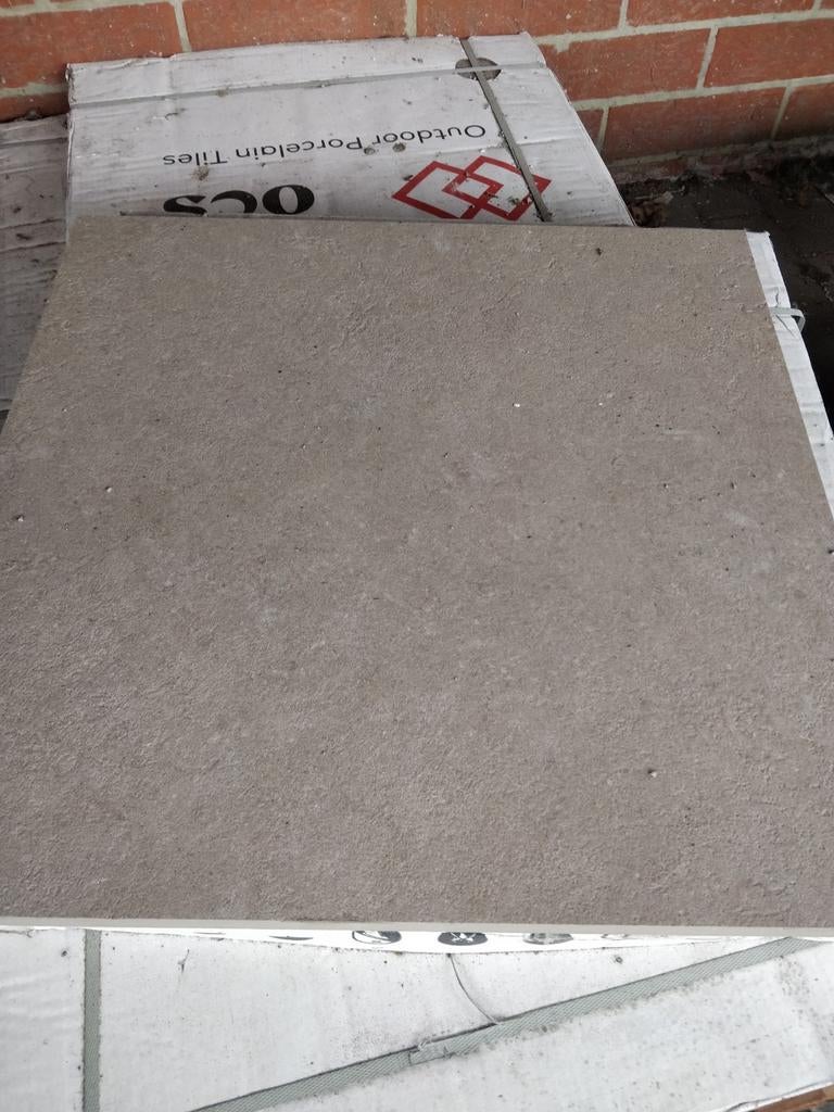 Terrastegels anti slip Biscuit beige 60x60x2, Ophalen
