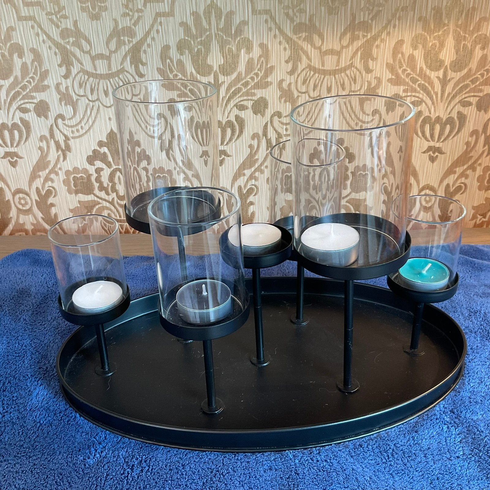 Plat avec porte-bougies, idéal pour une table de fête, Maison & Meubles, Accessoires pour la Maison | Bougeoirs & Bougies, Envoi