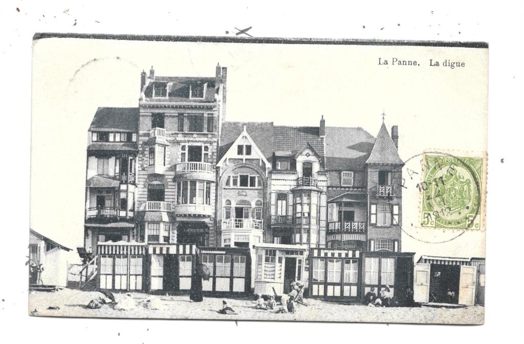La Panne NA203: La Digue 1912, Envoi, Avant 1920, Affranchie, Flandre Occidentale