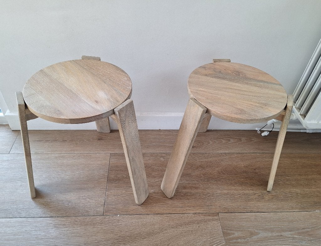 2 krukjes, Maison & Meubles, Tabourets, Enlèvement, Comme neuf, Bois